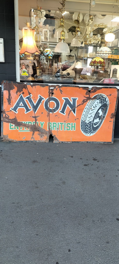 Vintage Real Avon British Tyre Sign