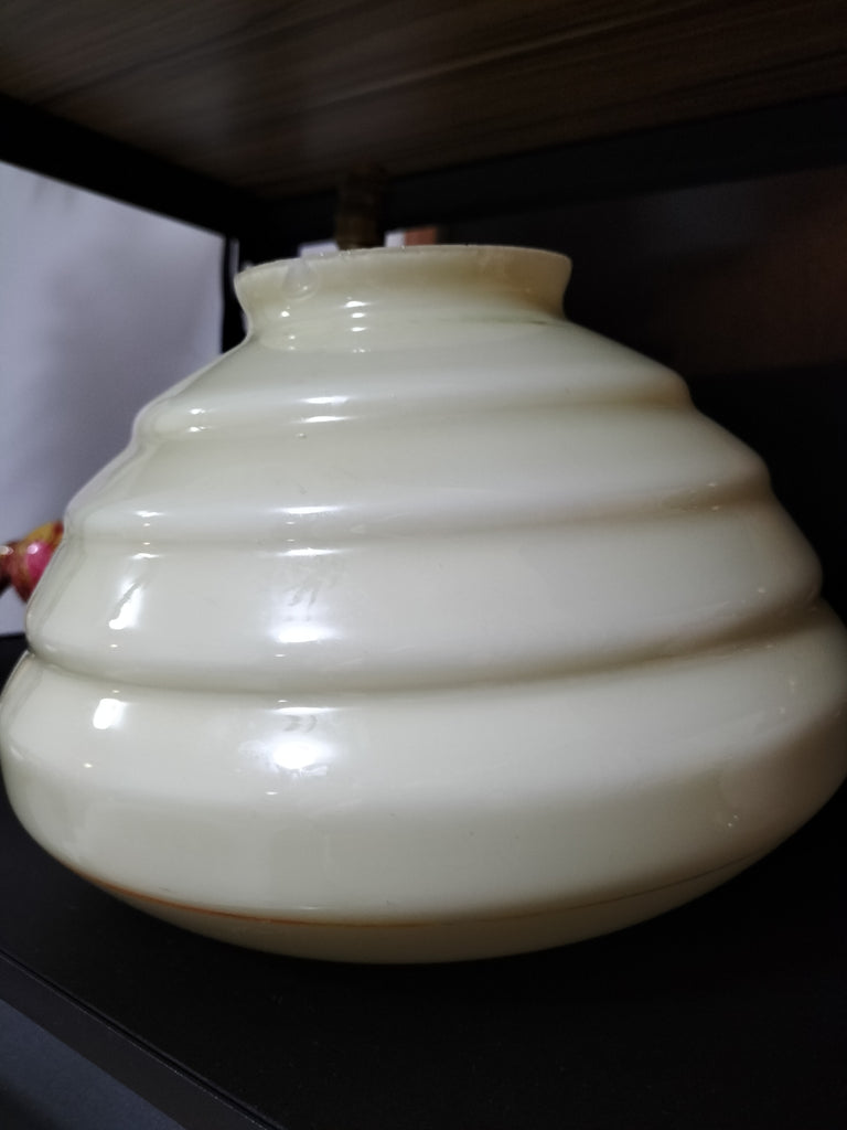Art Deco Beehive Cream Orange Bands A19