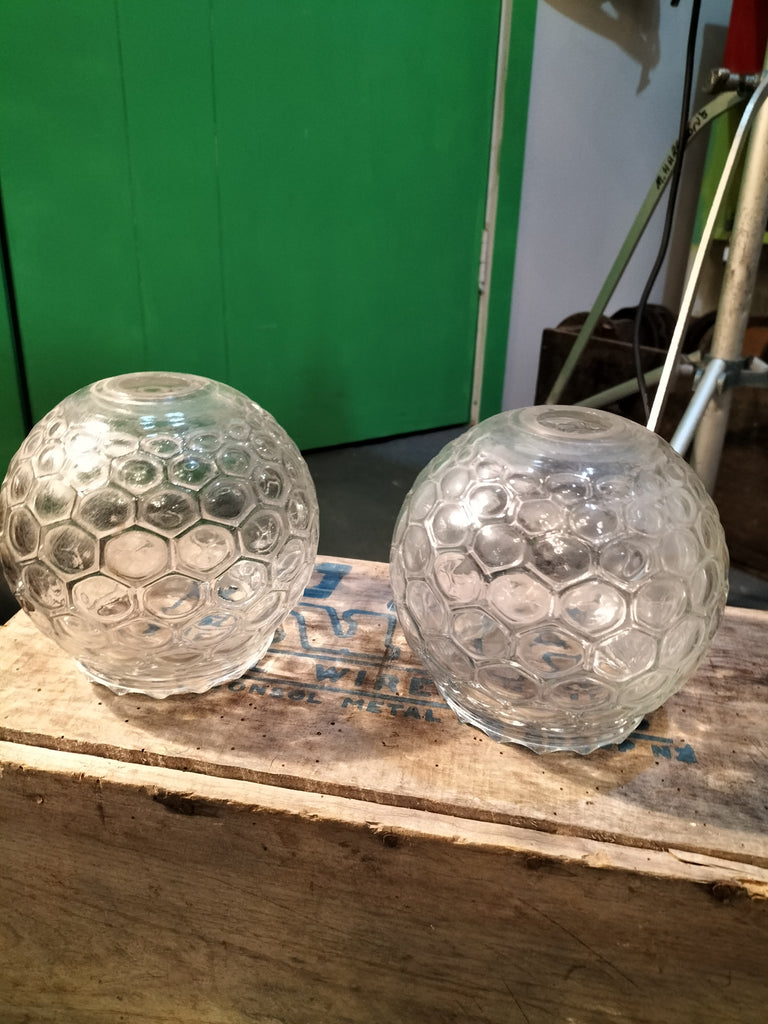 Funky Clear Glass Globes. EK1