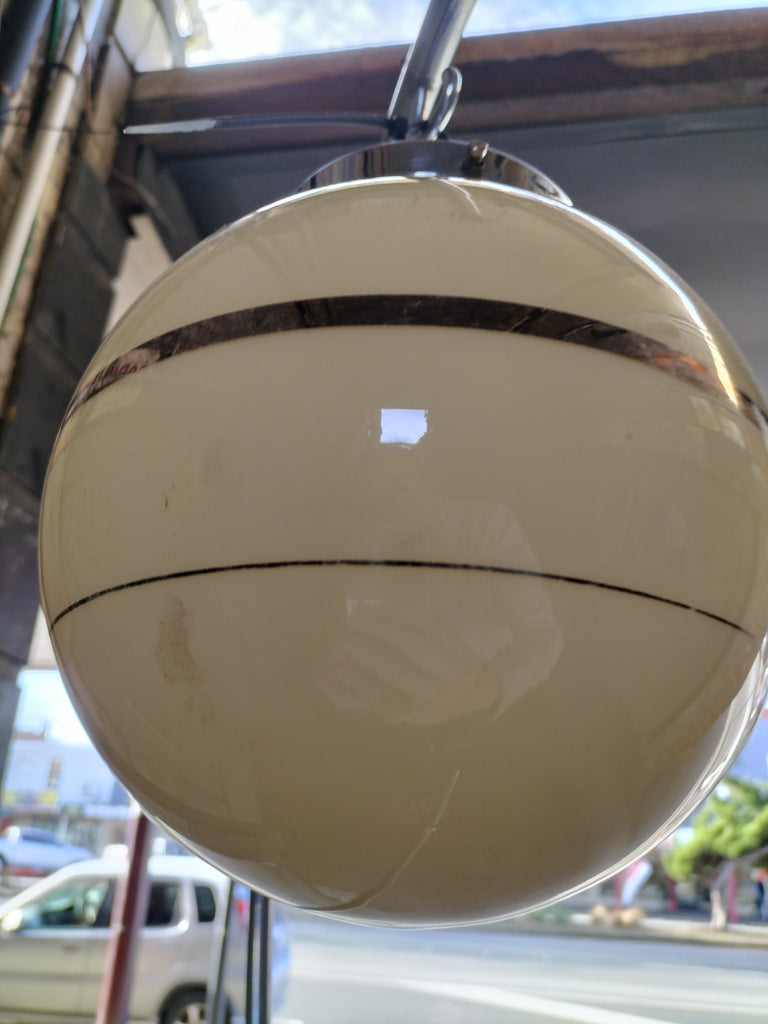 Cream Globe with Gold Bands CG1