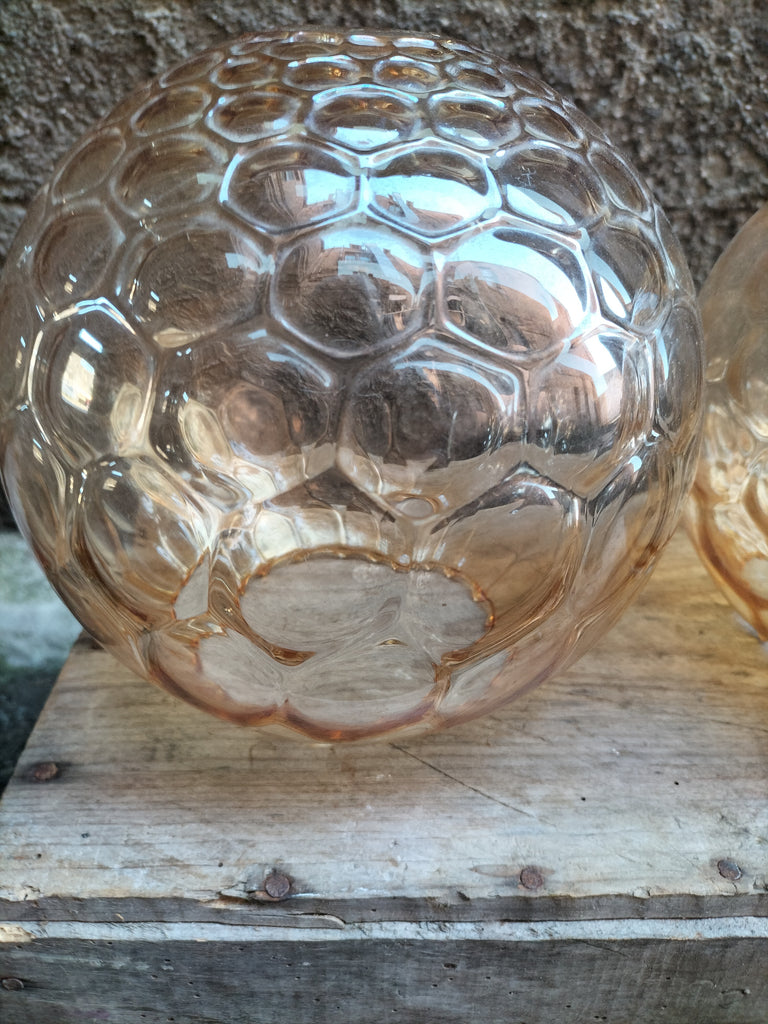 Lighter Larger  Amber Globe   (Hexagon)         zz9
