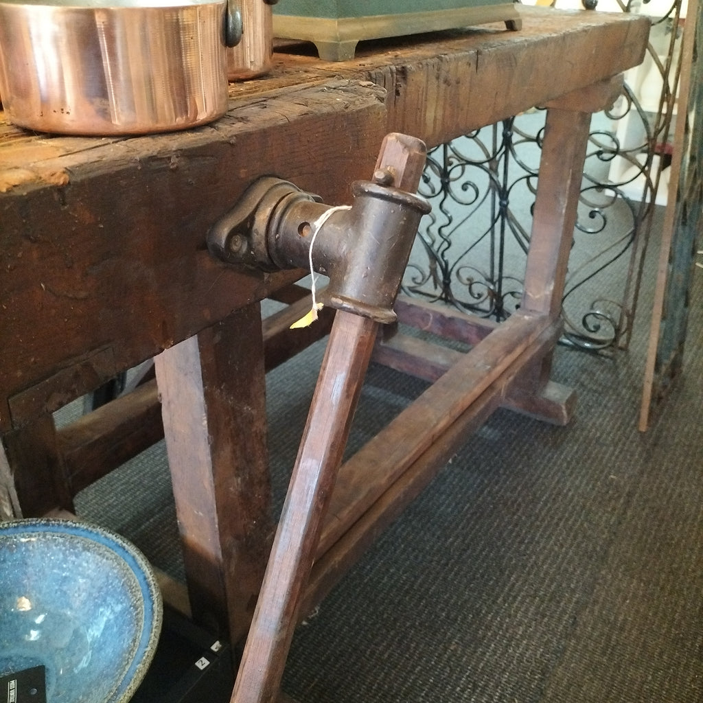 Old French Woodworking Table   M28