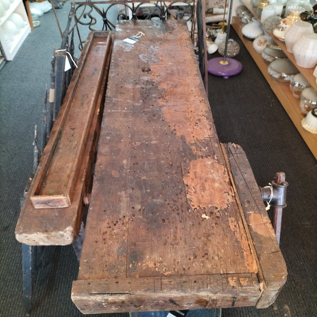 Old French Woodworking Table   M28
