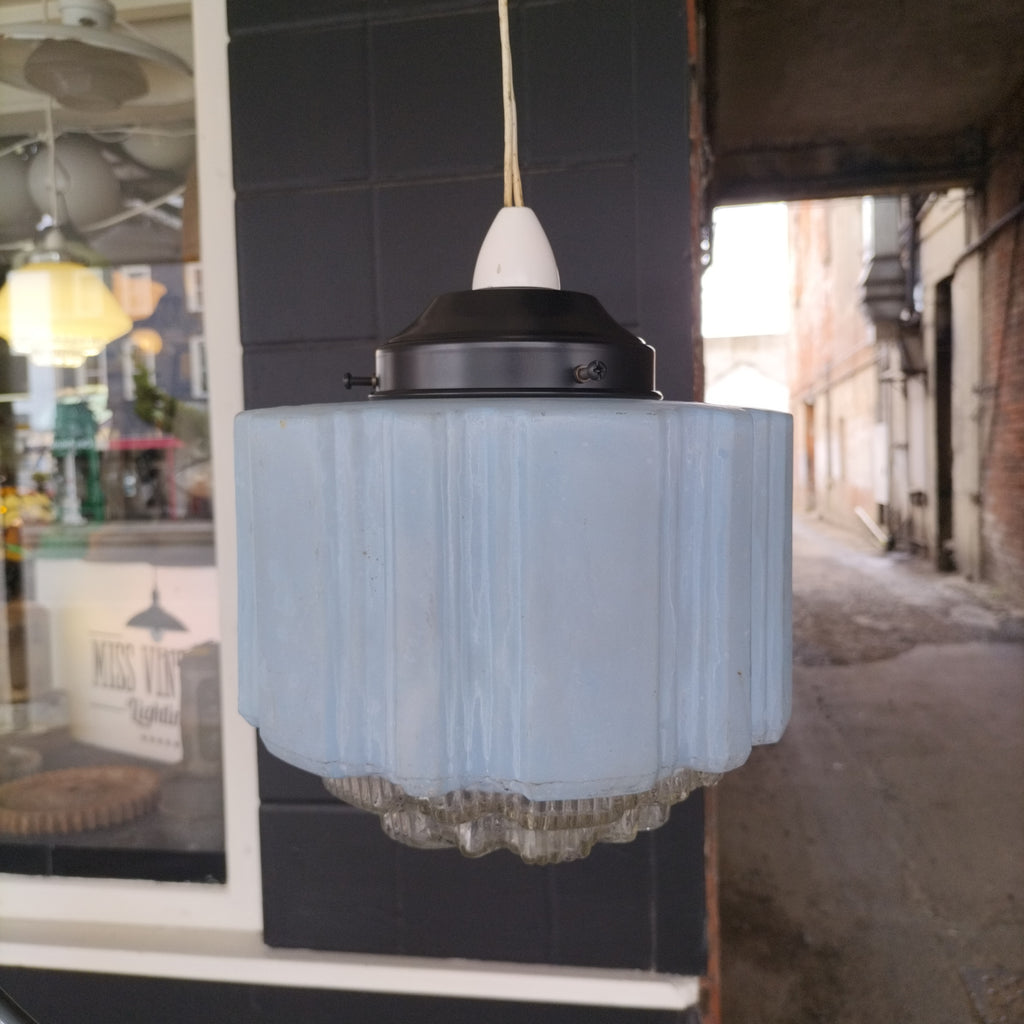 Art Deco Shade blue    LB33