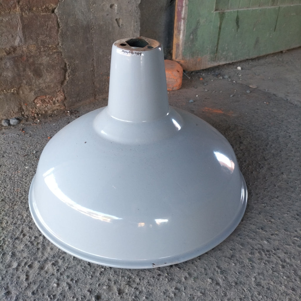 Grey Enamel Industrial Shade. GE6