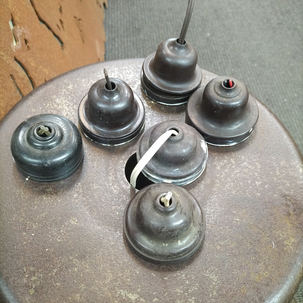 Black Bakerlite Ceiling Roses BC