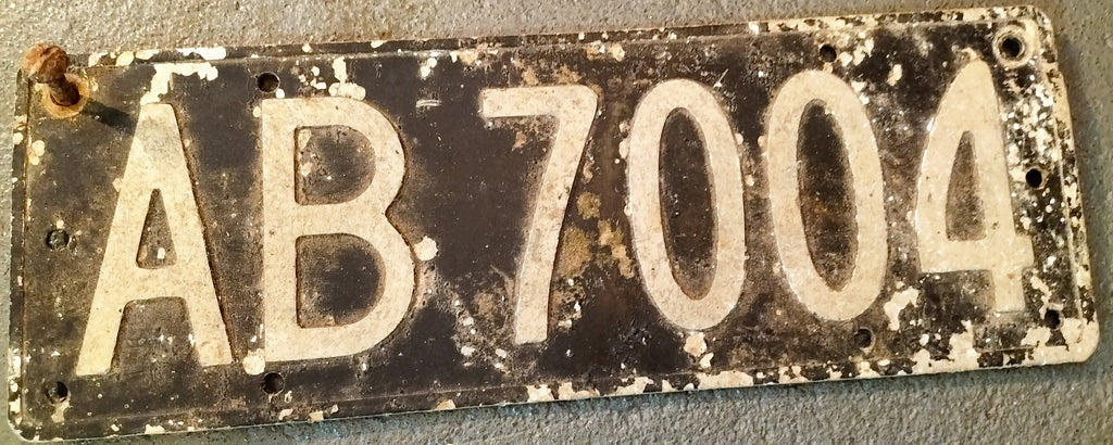 Number Plate   AB7004