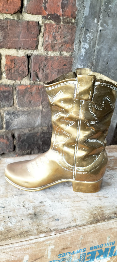 Heavy Brass Cowboy Boot