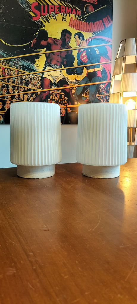 Pair of Retro White Shades