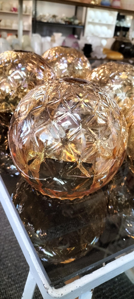 Amber Retro Globe      Small Size              Z44