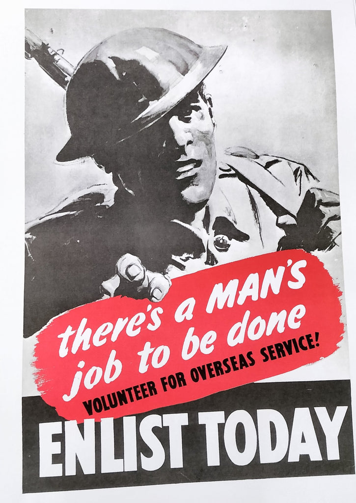 WW2 NZ Enlist Today  Poster