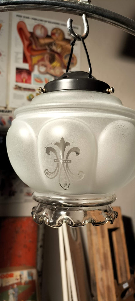 Frosted Glass with Smokey Glass Rim   SG33