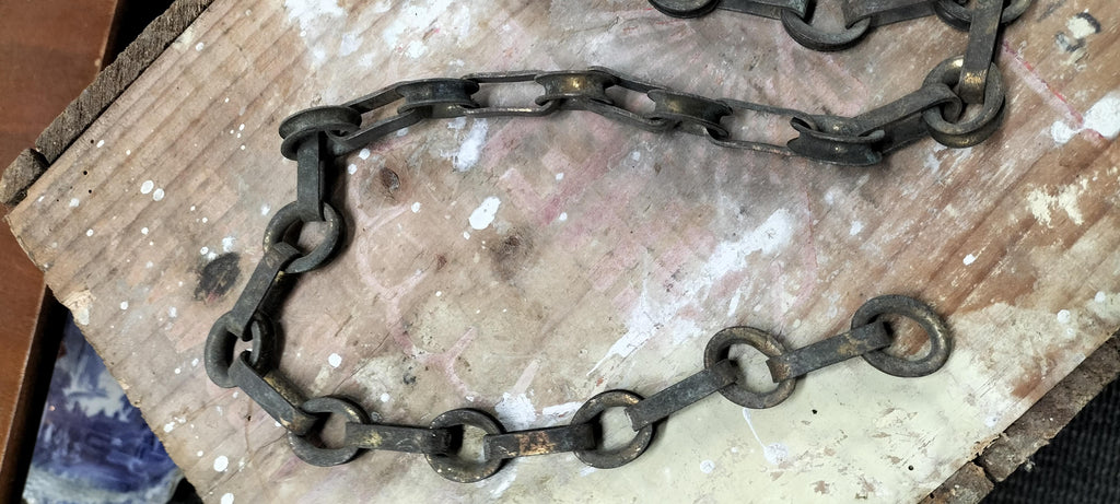 100 yr Old Copper Chain  72 cm          ccp