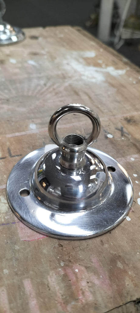Small Chrome Ceiling Rose  sc5