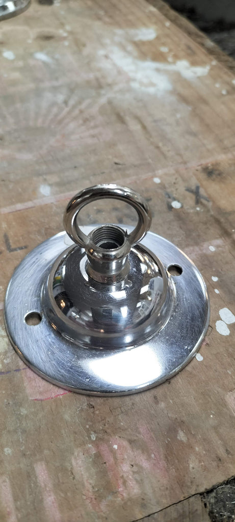 Small Chrome Ceiling Rose  sc5