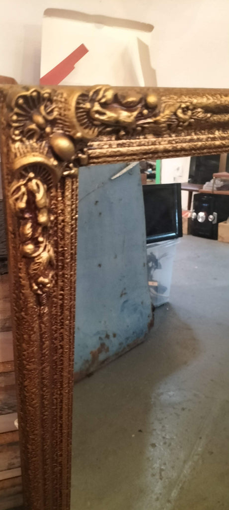 Extra Large Retro Mirror Gold  FTC