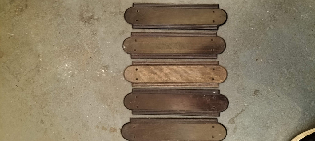 Art Deco  English Wooden Finger Plates   FP5
