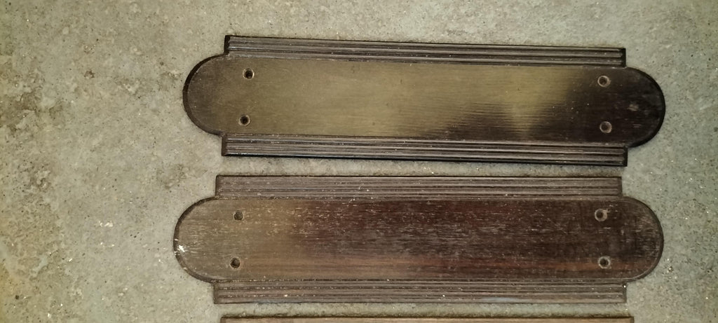 Art Deco  English Wooden Finger Plates   FP5