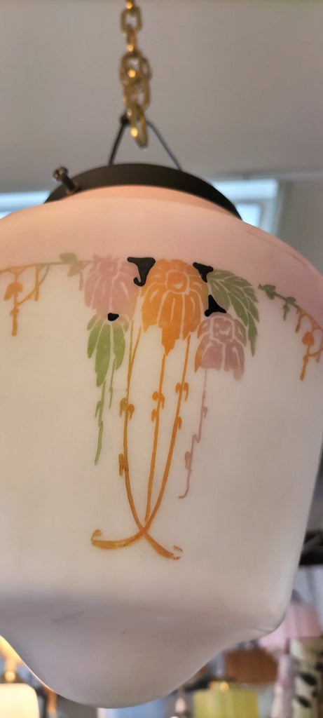 Early Art Deco Hand painted Shade.