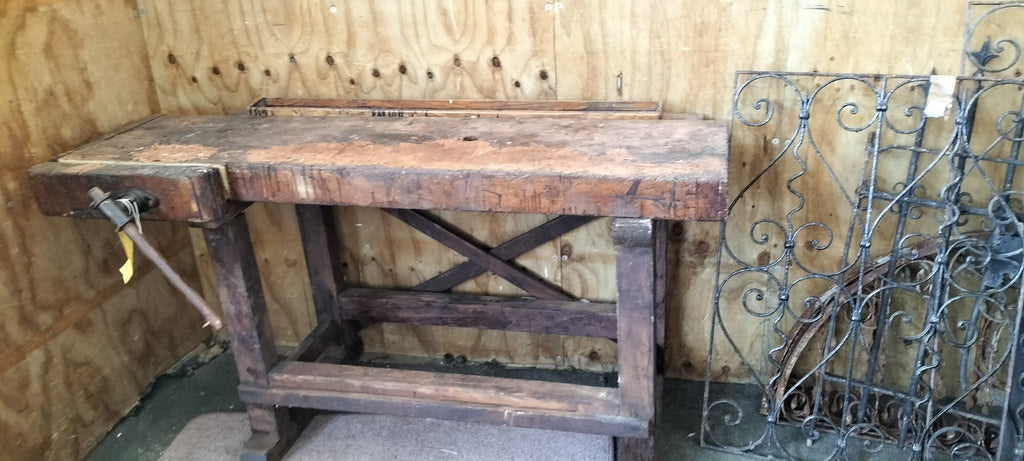 Old French Woodworking Table   M28