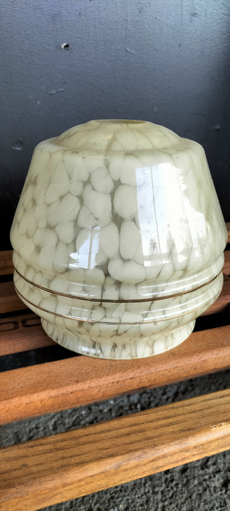 Mottled Creamy /Yellow  Art Deco Shade    MC4