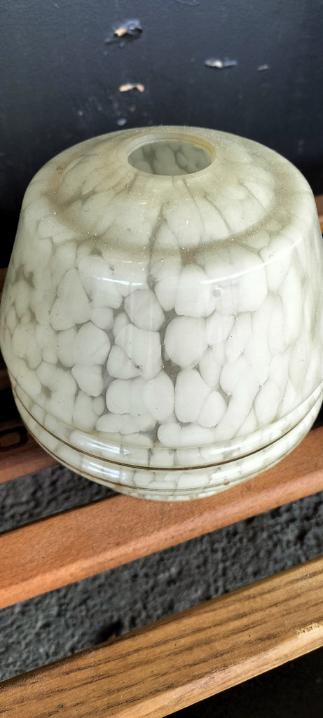 Mottled Creamy /Yellow  Art Deco Shade    MC4