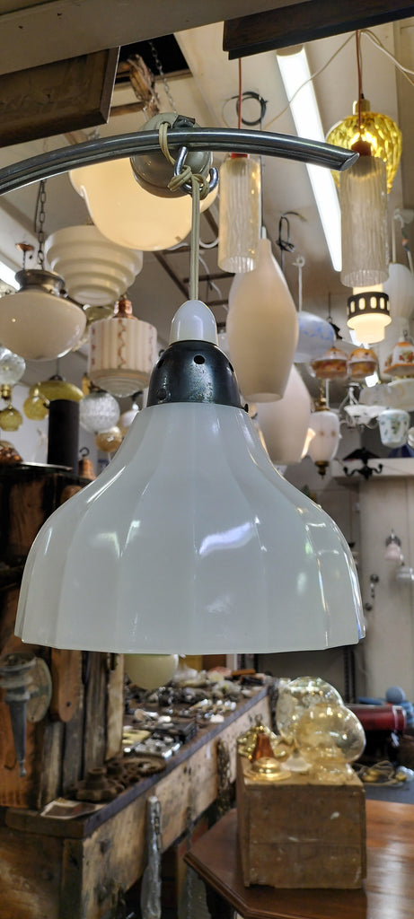 Vintage Milk Glass Villa Lightshade.  MG6