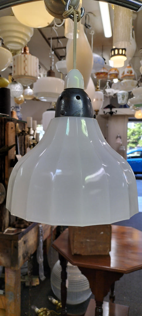 Vintage Milk Glass Villa Lightshade.  MG6