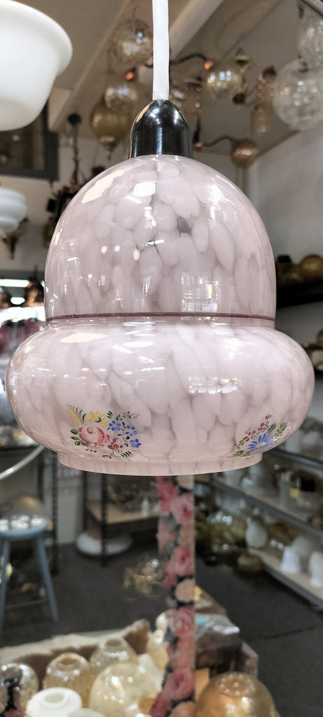 Small Mottled Pink Art Deco          MP8
