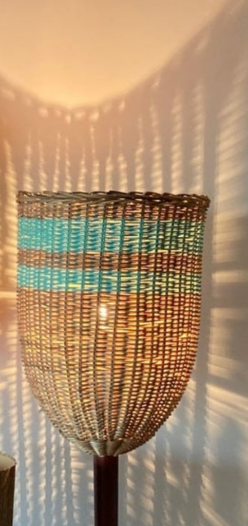 Large Vintage Cane Shade