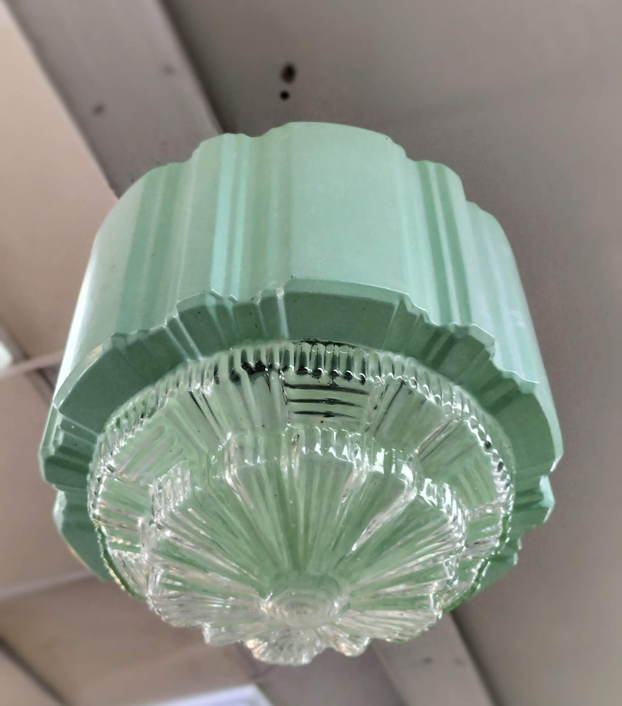 Art Deco Shade Mint Green  C997