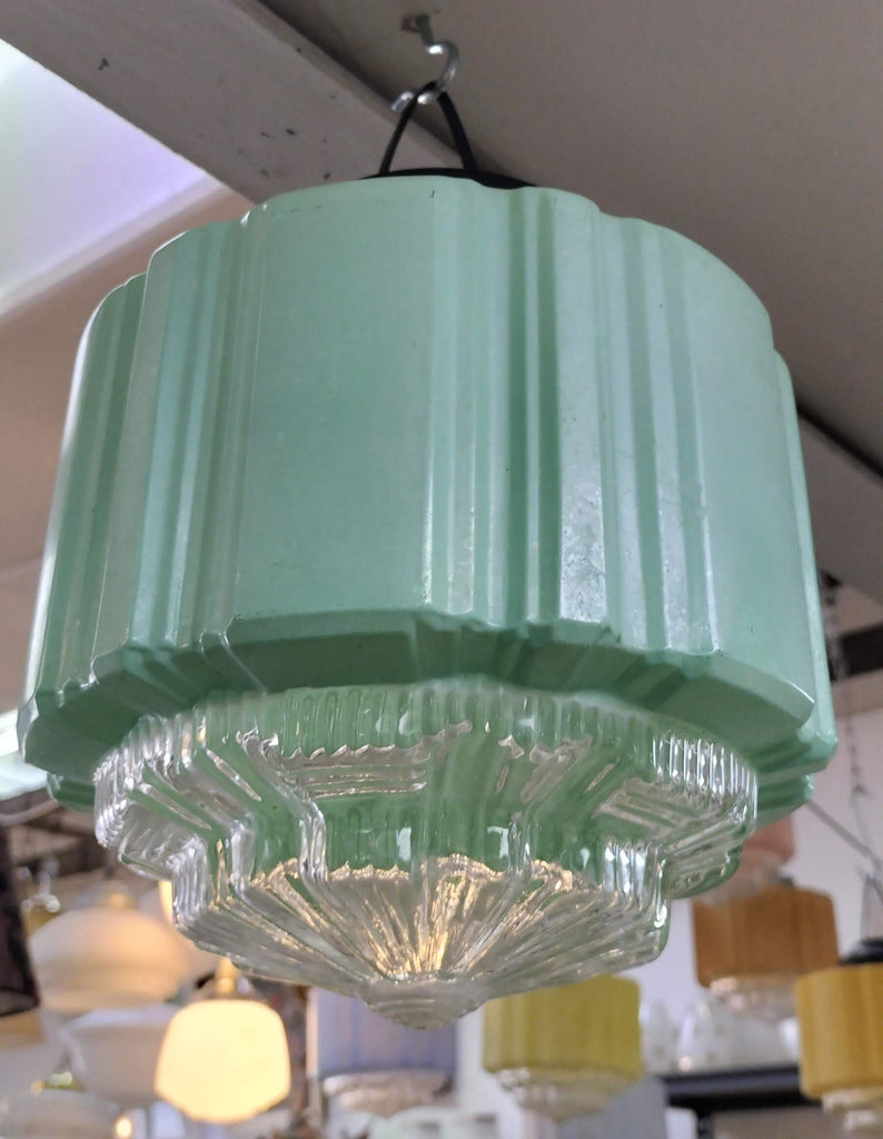 Art Deco Shade Mint Green  C997