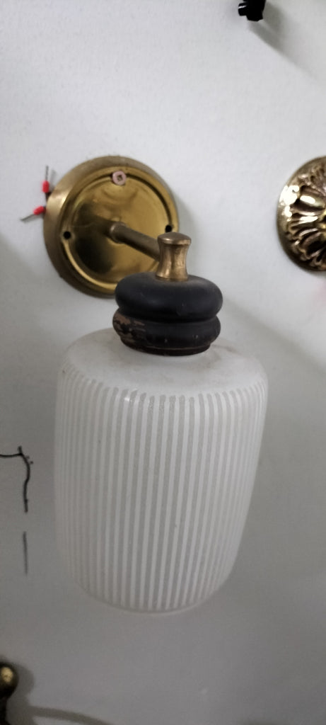 Retro Wall Light Brass/ Wood and Retro Shade       WR4