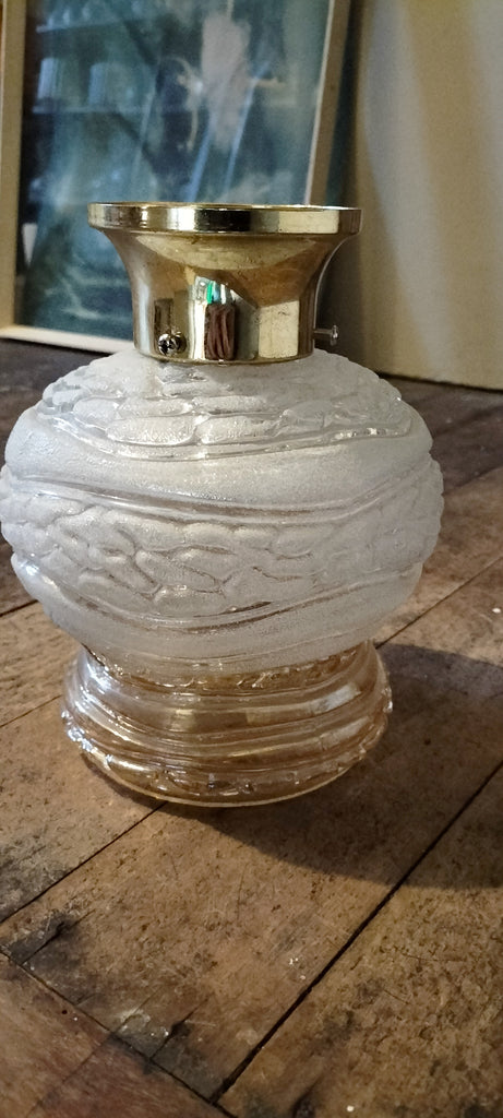 Unusual Retro White and Amber Glass Mix.   WRZ