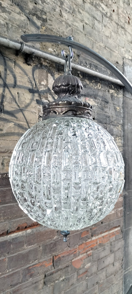 Extra Large Cut Glass Globe .    CCG