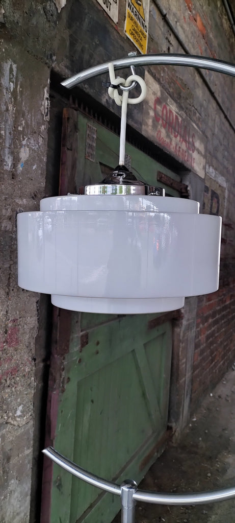 Stunning White Deco Lightshade. LD4