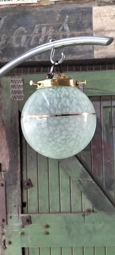 Mottled Green Small Art Deco           GB5