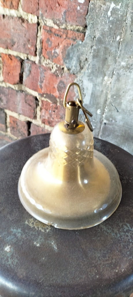 Stunning large Ceiling Rose Glass/Brass. ZX2