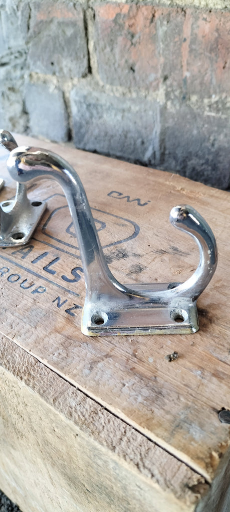 Art Deco Chrome Coat Hooks    CCH
