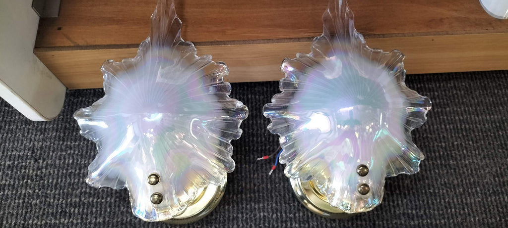 Wall Lights Carnival Glass Look     UWL