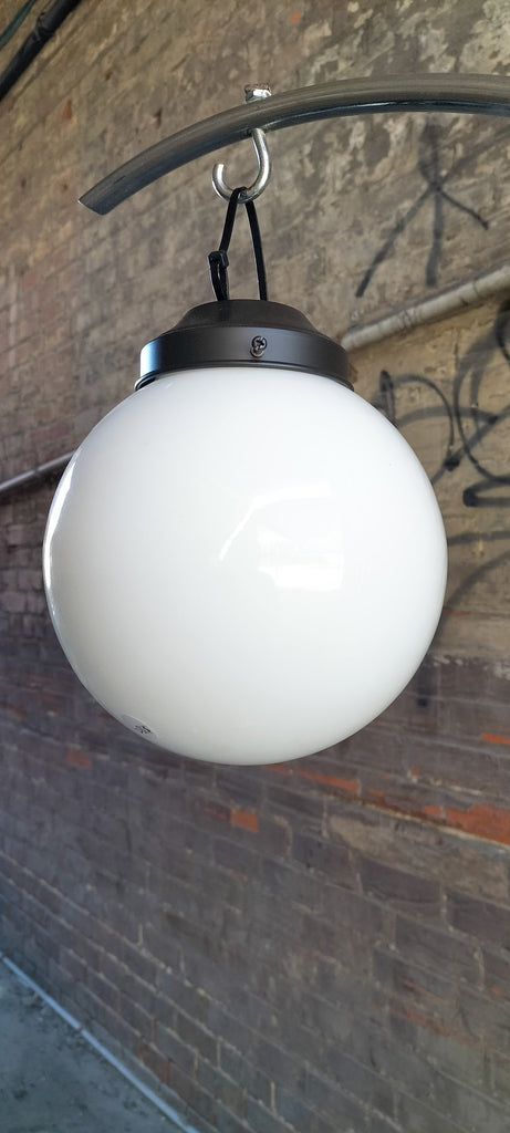 Classic Art Deco White Globes. AD66