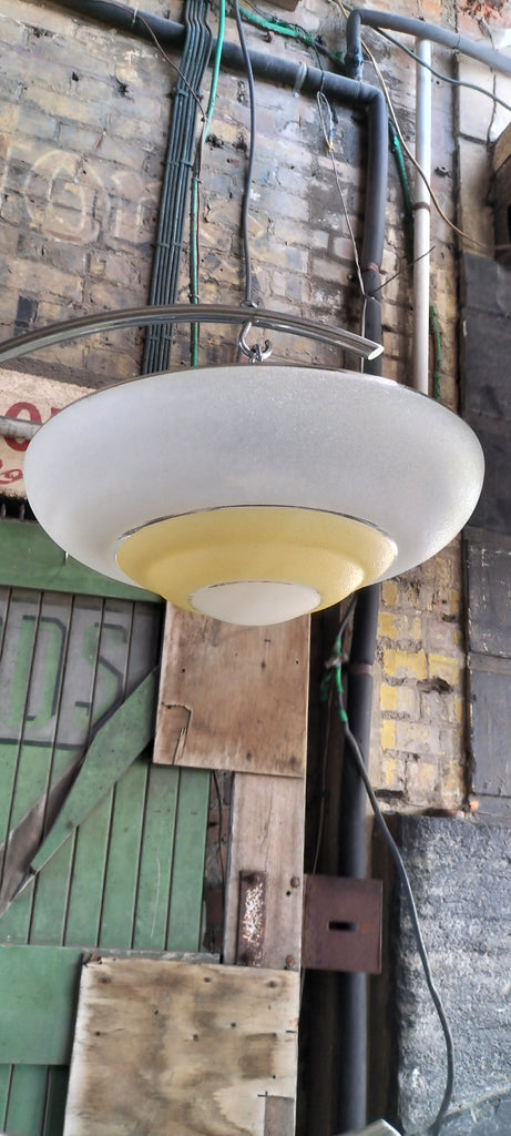 Stunning  1950's Mid Century UFO Yellow     FU19