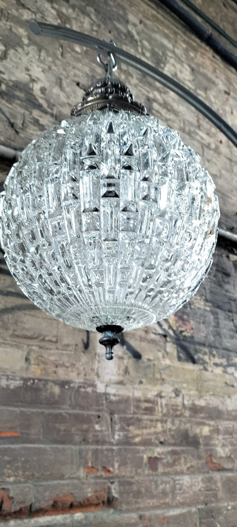 Extra Large Cut Glass Globe .    CCG