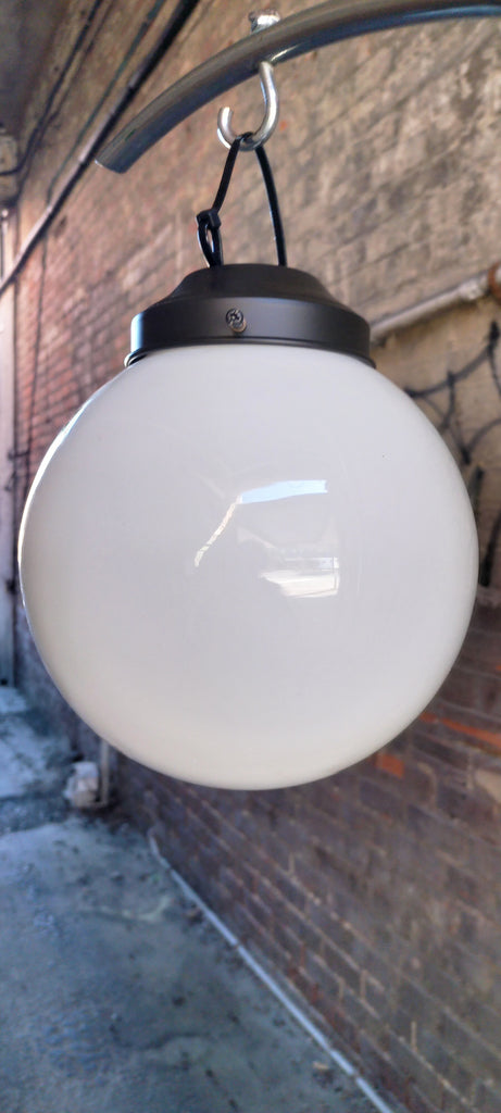 Classic Art Deco White Globes. AD66