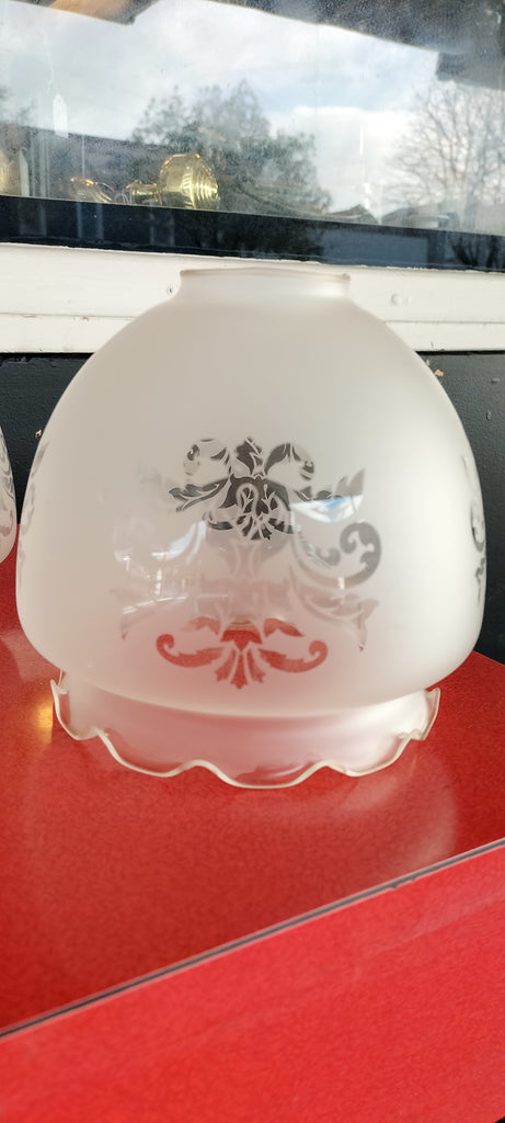 Frosted Shade with Clear Etched Design   ED8