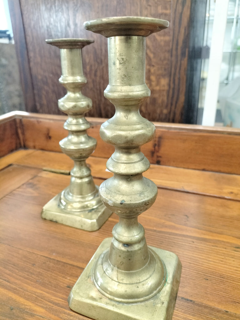 Victorian Brass Candle Holders     VC2