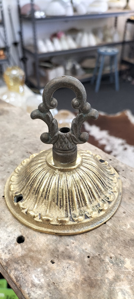 Brass Antique Ceiling Rose. C66