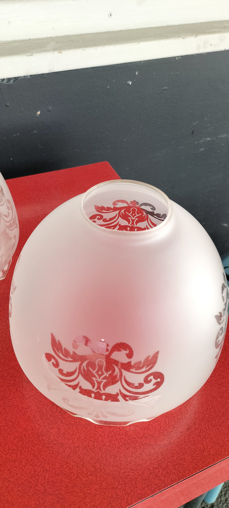 Frosted Shade with Clear Etched Design   ED8
