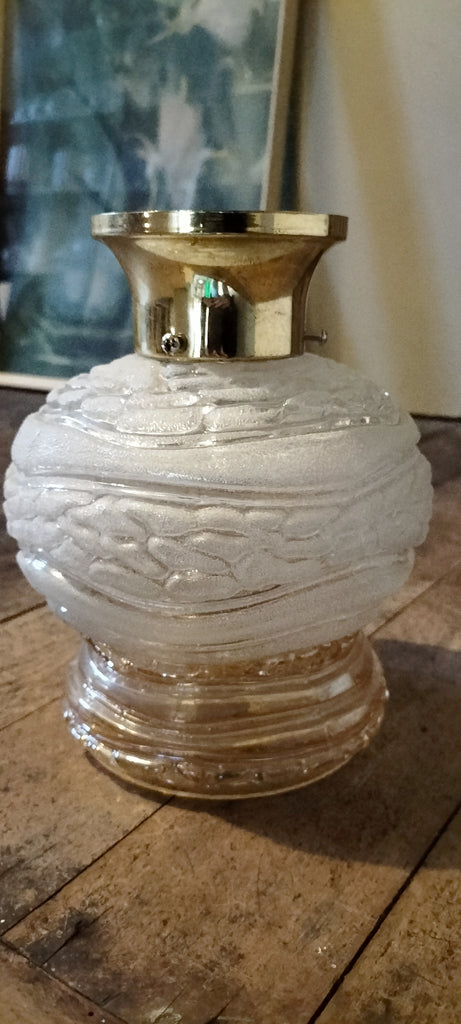 Unusual Retro White and Amber Glass Mix.   WRZ