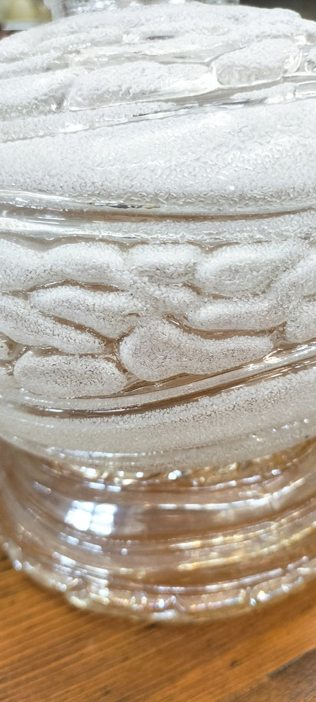 Unusual Retro White and Amber Glass Mix.   WRZ